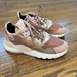 Adidas Originals Jogger Pink Rose Gold Sneakers Women's Size 8.5
